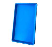 Rectangulares Bandejas Plastico para Plantas, Bandeja de Riego, Material de PVC, Malla Reforzada en la Base, Aptas para Interiores y Exteriores(Blue,93x45x3.5cm/37x18x1.4in)