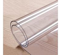 Rectángulo transparente de la tabla de la tabla de la tabla de PVC Roll Transparente Manteles de plástico impermeable Protector de mesa de vinilo grueso 2 mm / ropa Ropa rectangular / Tabla de fiesta(