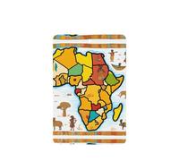 Rectángulo WZYWHJ mapa africano patrón étnico impresiones fragancia coche 6 piezas colgante tarjeta fragancia coche ambientador