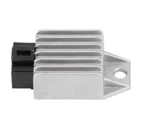 Rectificador de Corriente AVR, rectificador regulador de Voltaje de 4 Pines de 12V, Compatible con Piezas de Motocicletas automotrices(Gray)