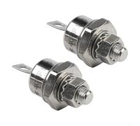 Rectificador de diodo de 40 A, 1200 V, rectificador de montaje de perno para aplicaciones industriales, versiones de cátodo positivo y ánodo negativo (40HF120, 40HFR120), paquete de 2 (40HF120)