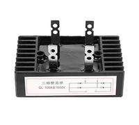 Rectificador de Puente de Diodo Bifásico 100A Amp 1600V Voltaje Rectificador de Puente de Alta Potencia Con Disipador Térmico Buena Disipación de Calor Diodos de Silicio de Onda Completa Diodo