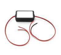 Rectificador de visión trasera de coche para cámara de marcha atrás, conector de filtro de condensador de relé de alimentación de 12 V CC para filtro de cámara de coche de respaldo (color: enchufe CC