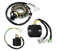 Rectificador de Voltaje Compatible Con Para Warrior 350 Para YFM350X 1996 1997 1998 1999 2000 2001 Arrancador Para Relé Solenoide Estator Bobina Regulador Rectificador 3HN-85510-10-00
