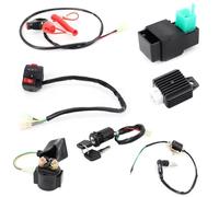 Rectificador de Voltaje Rectificador De Bobina De Encendido De Solenoide Para Motocicleta Arnés De Cableado Telar De 50cc 110cc Para 125cc PIT Quad Dirt Bike Piezas De Motocicleta ATV(1 set)