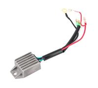 Rectificador regulador de Voltaje de Aluminio de 12V, 1 Unidad, Compatible con Motor fueraborda de 2 Tiempos, 15HP, Motocicleta, Barco Marino, rectificador Resistente al Desgaste(Silver)