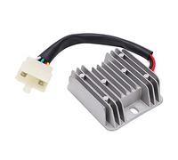 Rectificador regulador de voltaje para motocicleta de 5 cables, enchufe macho de cabeza plana para cuatrimotos y bicicletas de cross de 150 y 250, ATV de 12 V, diseño con dis