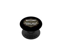 ¿Recto? Maldito Casi Matado Em Divertido Papá Broma Juego de Palabras Divertido PopSockets PopGrip Adhesivo