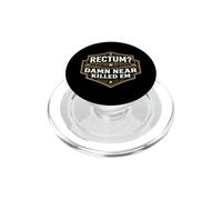 ¿Recto? Maldito Casi Matado Em Divertido Papá Broma Juego de Palabras Divertido PopSockets PopGrip para MagSafe
