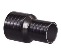 Recto Reductor Conector De Entrada Manguera De Silicona Reforzada para aire o agua - ID: 48 mm, > 30 mm - negro