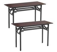 Recu - Juego de mesa de conferencia, 2 piezas, piel para reuniones y seminarios de oficina, con estante, perfecto para sala de juntas, sala de estar, eventos de oficina y colaboradores