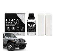 Recubrimiento Cerámico Cristales - Solución Detalladora de Parabrisas Impermeable 30 ml,Tratamiento Cristalino,Para Restauración De Faros, Molduras Y Limpieza De Coches, Motos, Caravanas, Barcos E Int