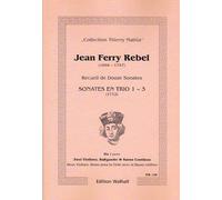 recueil de Douze sonates. sonates en Trio 1 - 3 pour 2 Violon, Basse pour Viole con la Basse chiffrée/para violín, Gambe de graves y B.C. (Partitura y Voces)