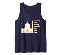 Recuerda a Allah Mañana Tarde Día Y Noche Eid Mubarak Camiseta sin Mangas