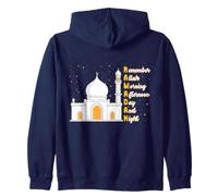Recuerda a Allah Mañana Tarde Día Y Noche Eid Mubarak Sudadera con Capucha