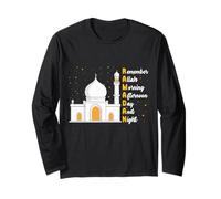 Recuerda a Allah Mañana Tarde Día Y Noche Islam Ramadán Manga Larga