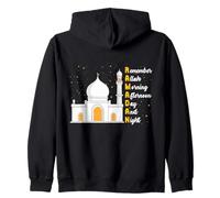 Recuerda a Allah Mañana Tarde Día Y Noche Islam Ramadán Sudadera con Capucha