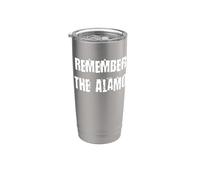 Recuerda el grito de batalla de Álamo Vaso térmico de acero inoxidable de doble pared