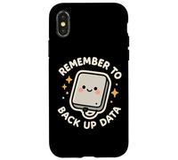 Recuerda Hacer una Copia de Seguridad de Datos Lindo Disco Duro Divertido Carcasa para iPhone X/XS