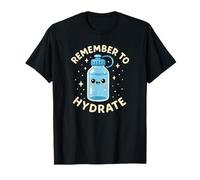 Recuerda hidratarte Linda Agua Divertida Camiseta