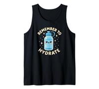 Recuerda hidratarte Linda Agua Divertida Camiseta sin Mangas