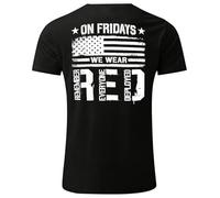recuerda la camiseta patriótica de manga corta con gráficos para ropa casual cómoda para veteranos, Negro , M