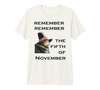 Recuerda Recuerda El Quinto De Noviembre Día De Guy Fawkes Camiseta Premium