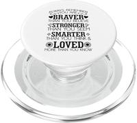 Recuerda Siempre Que Eres más Valiente de lo Que Crees Motivación PopSockets PopGrip para MagSafe