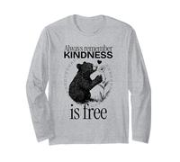 Recuerda Siempre Que la bondad es Gratis (gráfico de un Lindo Oso) Manga Larga