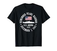 Recuerde Pearl Harbor 7 de diciembre de 1941 U.S.S. Arizona BB39 Camiseta