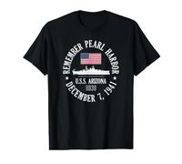 Recuerde Pearl Harbor 7 de diciembre de 1941 U.S.S. Arizona BB39 Camiseta gráfica económica