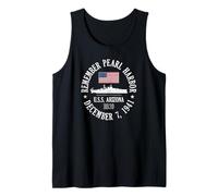 Recuerde Pearl Harbor 7 de diciembre de 1941 U.S.S. Arizona BB39 Camiseta sin Mangas