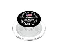Recuerde Pearl Harbor 7 de diciembre de 1941 U.S.S. Arizona BB39 PopSockets PopGrip para MagSafe