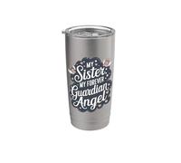 Recuerdo conmemorativo de Sister My Forever Guardian Angel Vaso térmico de acero inoxidable de doble pared
