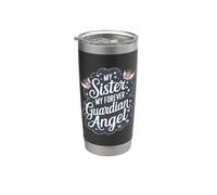 Recuerdo conmemorativo de Sister My Forever Guardian Angel Vaso térmico de acero inoxidable de doble pared