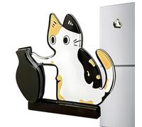 Recuerdo Conmemorativo para El Bigote De Gato | Acrílico Mono con Apertura Amplia,Imanes Decorativos para Gatos,para Paredes del Dormitorio, Refrigeradores, Lavadoras, Mudanza Y Hogar