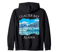 Recuerdo de Alaska de Glacier Bay Iconic Alaska Paisaje Hielo Sudadera con Capucha