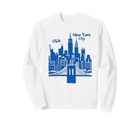 Recuerdo de Arquitectura icónica de Arte del Horizonte de la Ciudad de Nueva York Sudadera