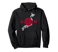 Recuerdo de Bandera y Mapa Japonés - Japón Sudadera con Capucha