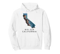 Recuerdo de Big Sur, California Coastal Drive Sudadera con Capucha