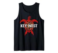 Recuerdo de buceo para surfista de tortuga marina tribal de Key West FL Camiseta sin Mangas