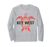 Recuerdo de buceo para surfista de tortuga marina tribal de Key West FL Manga Larga