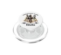 Recuerdo de Caballos Salvajes de la Isla de Chincoteague Virginia PopSockets PopGrip para MagSafe