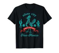 Recuerdo de Cactus Vintage de Silver City, Nuevo México, Roadrunner Camiseta