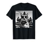 Recuerdo de Cat Khmer y Templo Camboyano de Angkor Wat Camiseta