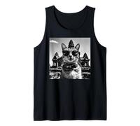 Recuerdo de Cat Khmer y Templo Camboyano de Angkor Wat Camiseta sin Mangas