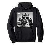 Recuerdo de Cat Khmer y Templo Camboyano de Angkor Wat Sudadera con Capucha