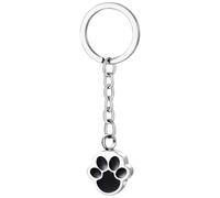 -Recuerdo de cenizas - Llavero conmemorativo de acero inoxidable con forma de huella de perro | cenizas de mascotas como recuerdo, trabajo importante, oficina, situaciones sociales, vida cotidiana