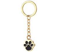 -Recuerdo de cenizas - Llavero conmemorativo de acero inoxidable con forma de huella de perro | cenizas de mascotas como recuerdo, trabajo importante, oficina, situaciones sociales, vida cotidiana