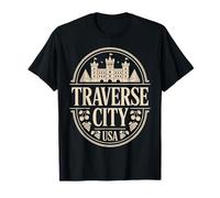 Recuerdo de Cereza del Castillo clásico de Michigan de Traverse City Camiseta